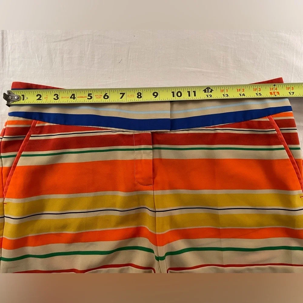 Outback Red Multicolored Striped Dress Shorts Size 10 - Picture 8 of 12
